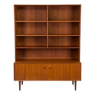 Teak Highboard with Bookshelf from Brouer Møbelfabrik, 1960s For Sale