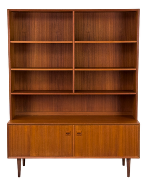 Teak Highboard with Bookshelf from Brouer Møbelfabrik, 1960s