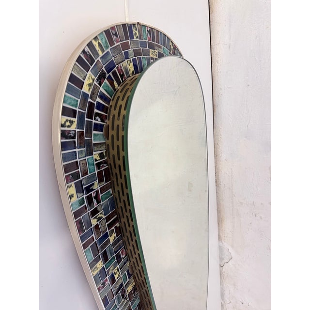 Large Illuminated Mosaic Mirror, 1950s For Sale - Image 17 of 18
