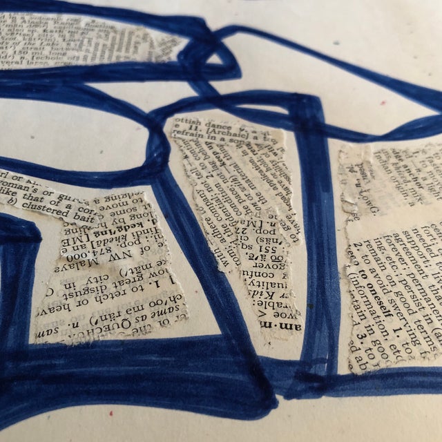 2020s Contemporary Abstract Mixed Media Artwork on Paper by CL Auker For Sale - Image 5 of 5
