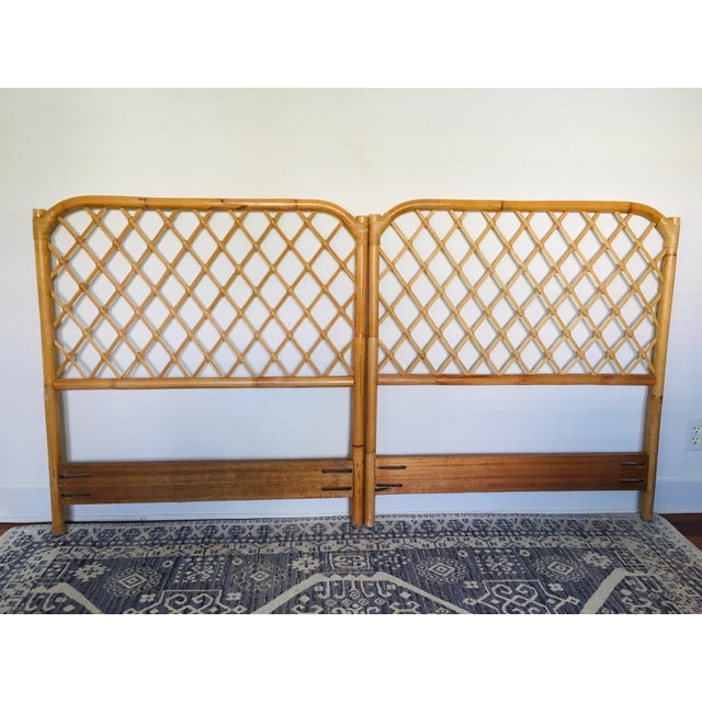 Vintage Rattan Headboard Chairish