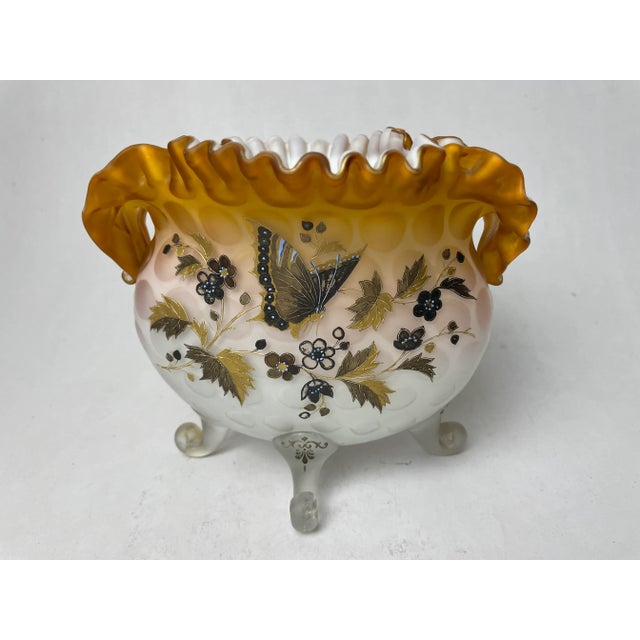 Opaline Enamelled Glass Bowl For Sale - Image 13 of 13