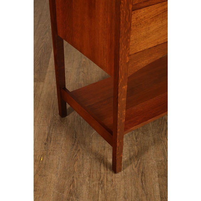 STICKLEY MISSION COLLECTION HARVEY ELLIS OAK SIDEBOARD For Sale - Image 9 of 18