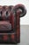 English Chesterfield Leather Armchair on Wheels For Sale - Image 9 of 18