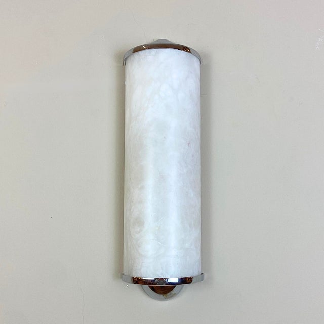 Ivory Alabaster Wall Sconce from Eclipsi, Spain, 1990s For Sale - Image 8 of 13