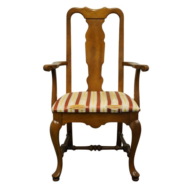 Broyhill Furniture Solid Cherry Traditional Style Dining Arm Chair 7885-81 For Sale - Image 12 of 12