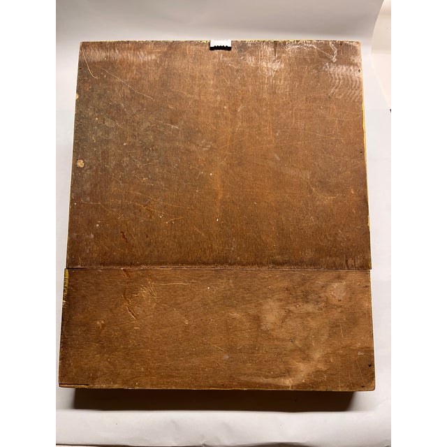 Gold Antique Ladies in Gowns Shadow Box For Sale - Image 8 of 8