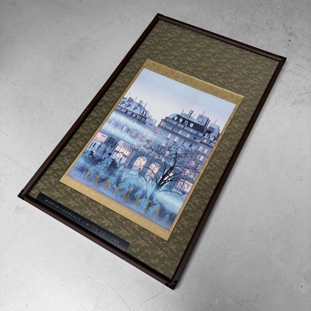 Hiro Yamagata, Rainy Paris, Print, 1980s, Framed For Sale - Image 6 of 11