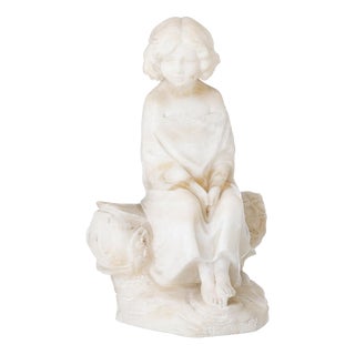 Guglielmo Pugi, Figurative Sculpture, 20th Century, Marble For Sale