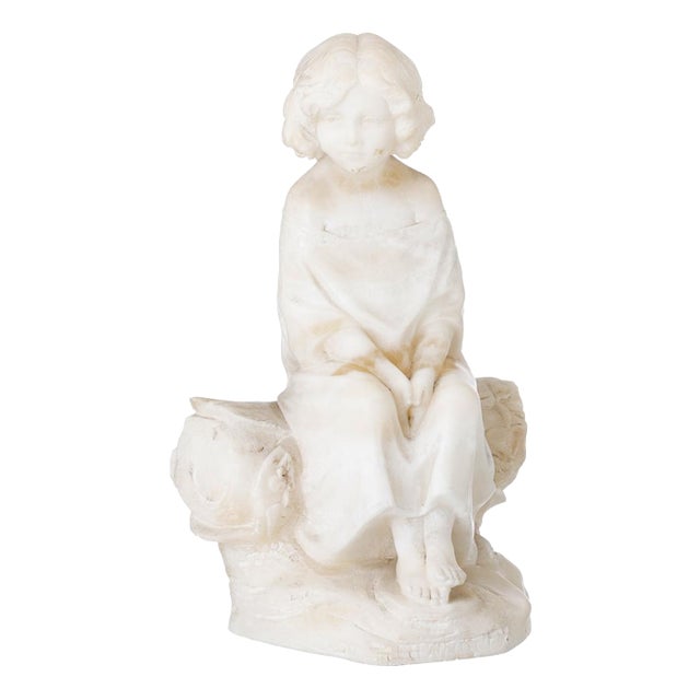 Guglielmo Pugi, Figurative Sculpture, 20th Century, Marble For Sale