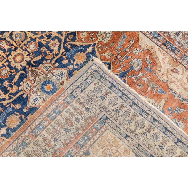 Persian Antique Fine and Rare Persian Heriz Rug 4'7" X 6’6" For Sale - Image 3 of 9