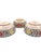 Set of 4 Hand-Painted Bat Trang Vietnamese Ceramic Soup Bowls With Floral Motifs For Sale - Image 11 of 13