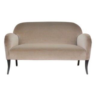 Vintage Art Deco Style Lavender Settee For Sale