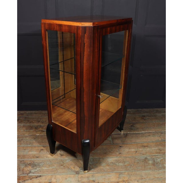 Art Deco French Display Cabinet in Rosewood, 1930s For Sale - Image 4 of 16