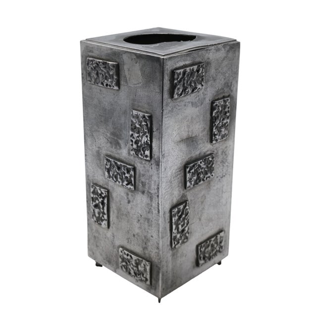 Handcrafted Pewter Vases, Italy, 1960s, Set of 2 For Sale - Image 6 of 12