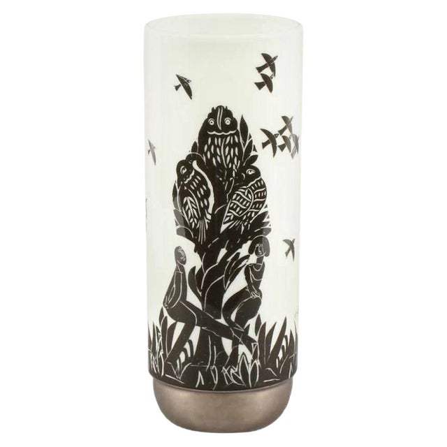 Vintage Ceramic Pastorale Vase by Ambrogio Pozzi for Rosenthal Studio Line, 1960s For Sale