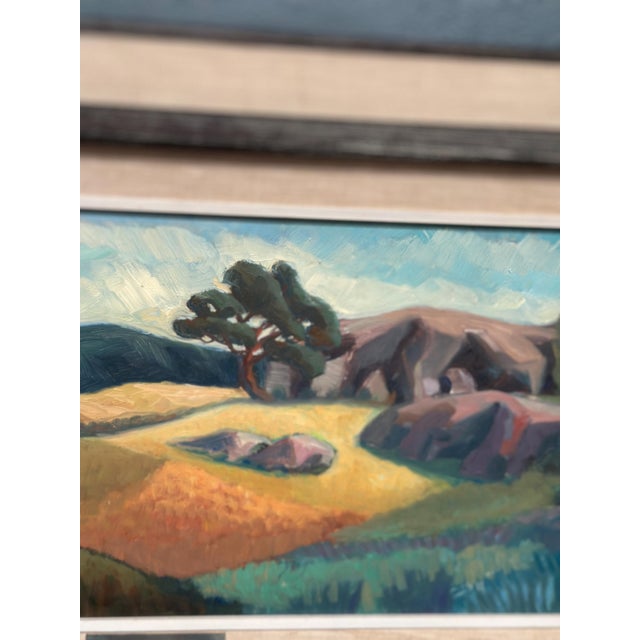Gunnar Munther, Landscape, 1950s, Oil on Panel, Framed For Sale - Image 11 of 18