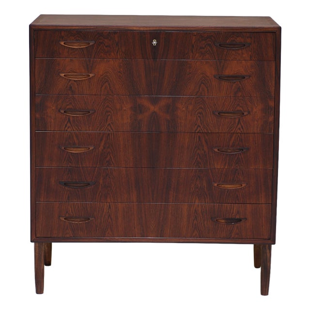 Kingwood Chest of Drawers by Henry Rosengren Hansen, 1960s For Sale
