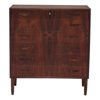 Rosewood Chest of Drawers by Henry Rosengren Hansen, 1960s For Sale