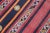 1960s Striped Dowry Handmade Mid Century Modern Handmade Kilim Rug For Sale In Sacramento - Image 6 of 10