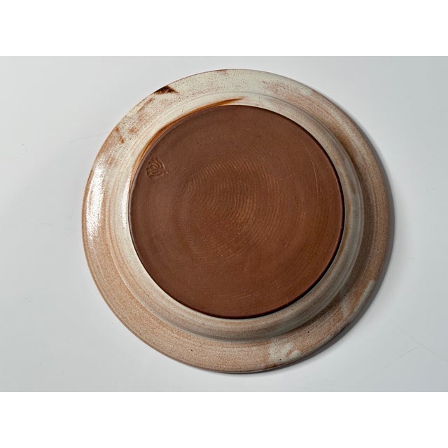 Rustic Studio Ceramic Plate by Helma Klett, Germany, 1980s For Sale - Image 3 of 9