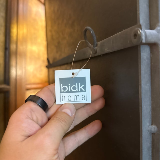 Gray Bid K Home Paned Glass Floor Mirror For Sale - Image 8 of 12