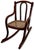 Wood Unusual Antique Very Small Doll Size Bentwood Rocking Chair Possibly a Salesman Sample - Measures 15 Inches Tall For Sale - Image 7 of 18
