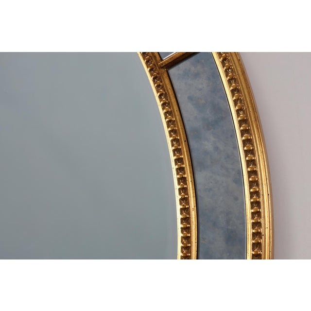 Mid-Century Gilt Oval Mirror from Deknudt, Belgium, 1980s For Sale - Image 10 of 12