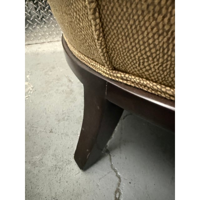 1990s Pair of A. Rudin Model 615 Chairs in Neutral Designer Upholstery For Sale - Image 13 of 18