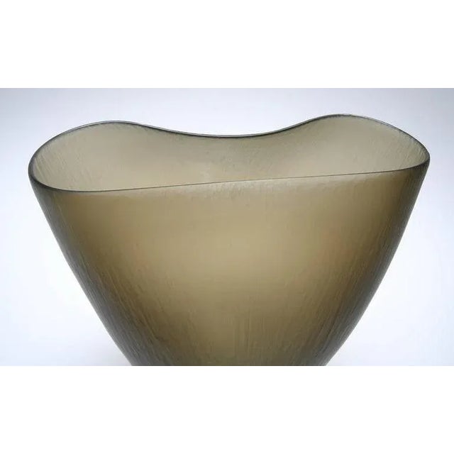 Contemporary Sage Green Ficus B Murano Vase For Sale - Image 3 of 7