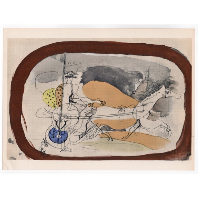 Georges Braque (1885-1954) Chariot with Horse Original Lithograph Year: 1955 Printer: Mourlot Frères for Tériade Size: 267...
