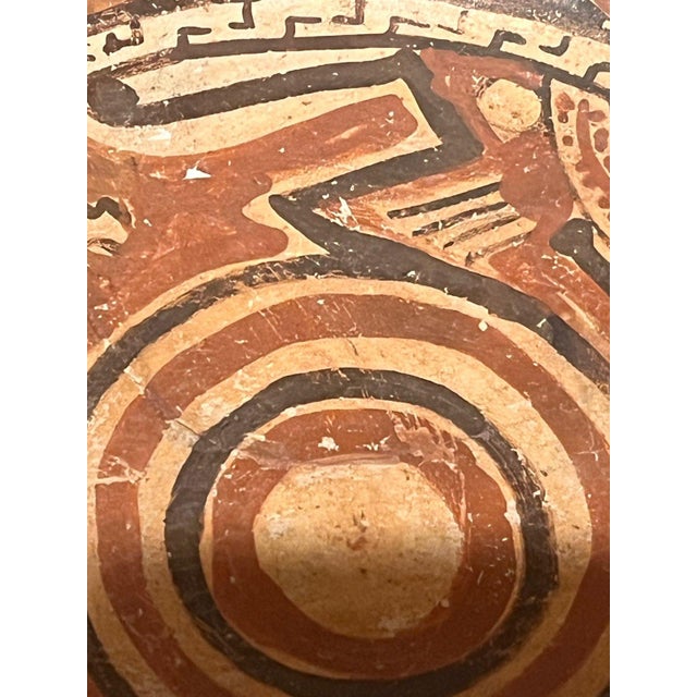 Folk Art Antique Pre-Columbian Gran Nicoya Polychrome Terracotta Bowl Restored For Sale - Image 3 of 9