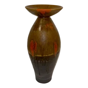 Global Views Organic Modern Medium Flare Top Melon Vase