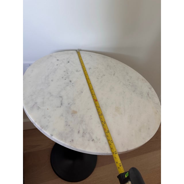 Art Deco Marble Side Table For Sale - Image 3 of 7