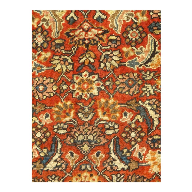 Persian 1910s Vintage Pasargad Antique Persian Mahal Rug - 6′9″ × 10′ For Sale - Image 3 of 4