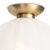 Contemporary Dariel Swirl Glass Flush Mount For Sale - Image 3 of 7