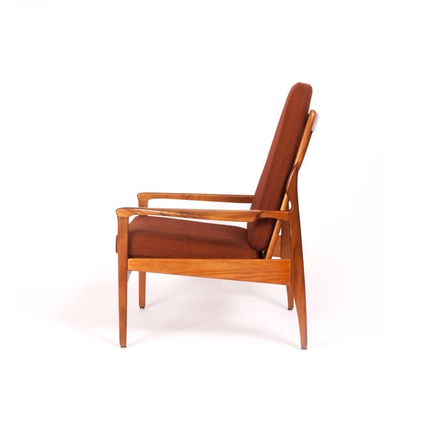 Vintage Teak Lounge Chair by Fler Narvik Highback Designed by Fred