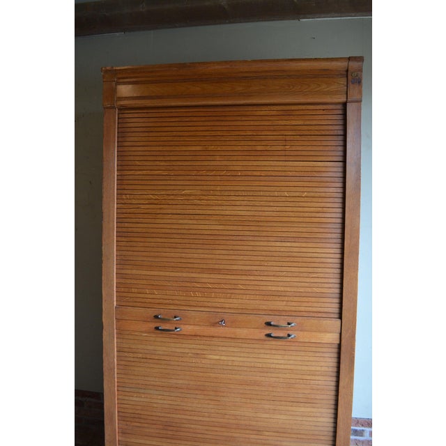 Large Filing Cabinet in Oak For Sale - Image 3 of 10
