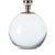 2020s Giorgio Crystal Mini Lamp, Polished Nickel with Rattan Shade For Sale - Image 5 of 7