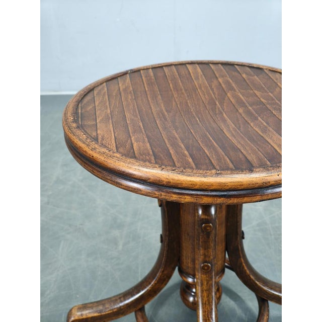 Art Deco Adjustable Piano Stool from Fischel, Czechoslovakia, 1930s For Sale - Image 4 of 11