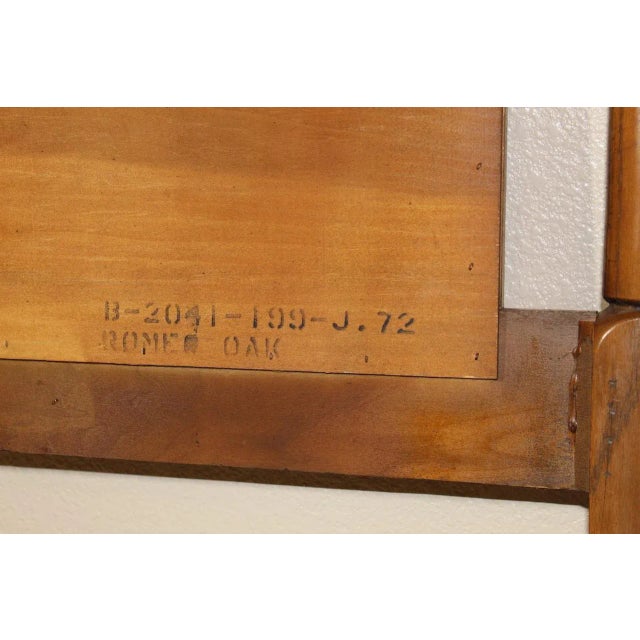 Chestnut Vintage 1960s Midcentury Walnut Twin Size Headboard - Retro Bedroom Decor For Sale - Image 8 of 8