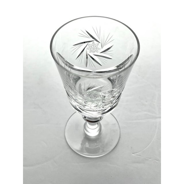 Contemporary Ajka “Csopak” Set of 4 Crystal Claret Wine Glasses - Set of 4 For Sale - Image 4 of 8