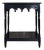 Antique Gothic Ebonised Carved Lowboy Hallway Console Table, 1890s For Sale