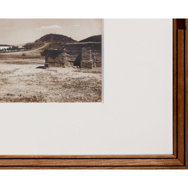 Sepia-Toned Architectural Photograph of San Xavier Mission in Tucson, Arizona, Mid 20th Century For Sale In Houston - Image 6 of 8