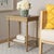 Enhance your space with the timeless beauty of the Haven Accent Table in a warm desert brown finish. Its clean, modern...