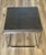 Restoration Hardware Restoration Hardware Faux Shagreen Cube Side Table With Polished Nickel Base For Sale - Image 4 of 11