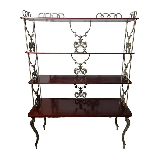 Brown Vintage Mahogany Bookcase, 1930s For Sale - Image 8 of 8