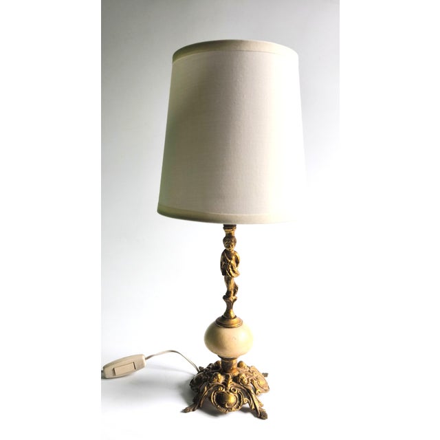 1940s Italian Neoclassical-Style Bronze Lamp (Circa 1920–1950) For Sale - Image 15 of 15