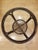 Mid-Century Modern Vintage MCM Rattan Natural Wicker Handmade Round Coffee Table With Glass Top For Sale - Image 3 of 4