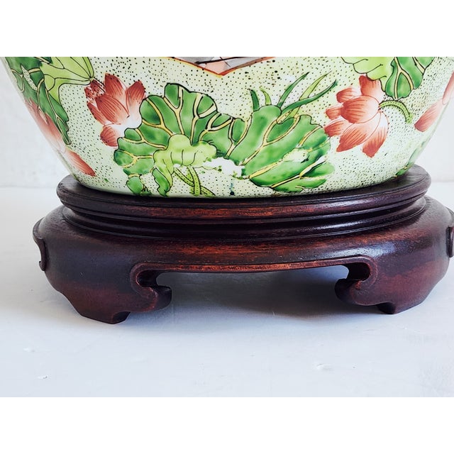 Vintage Maitland-Smith Famille Verte Ginger Jar Table Lamp For Sale - Image 12 of 12
